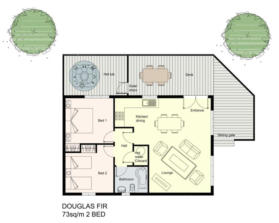 Douglas Fir Lodge With Hot Tub Near Cupar Fife Luthrie Exterior photo